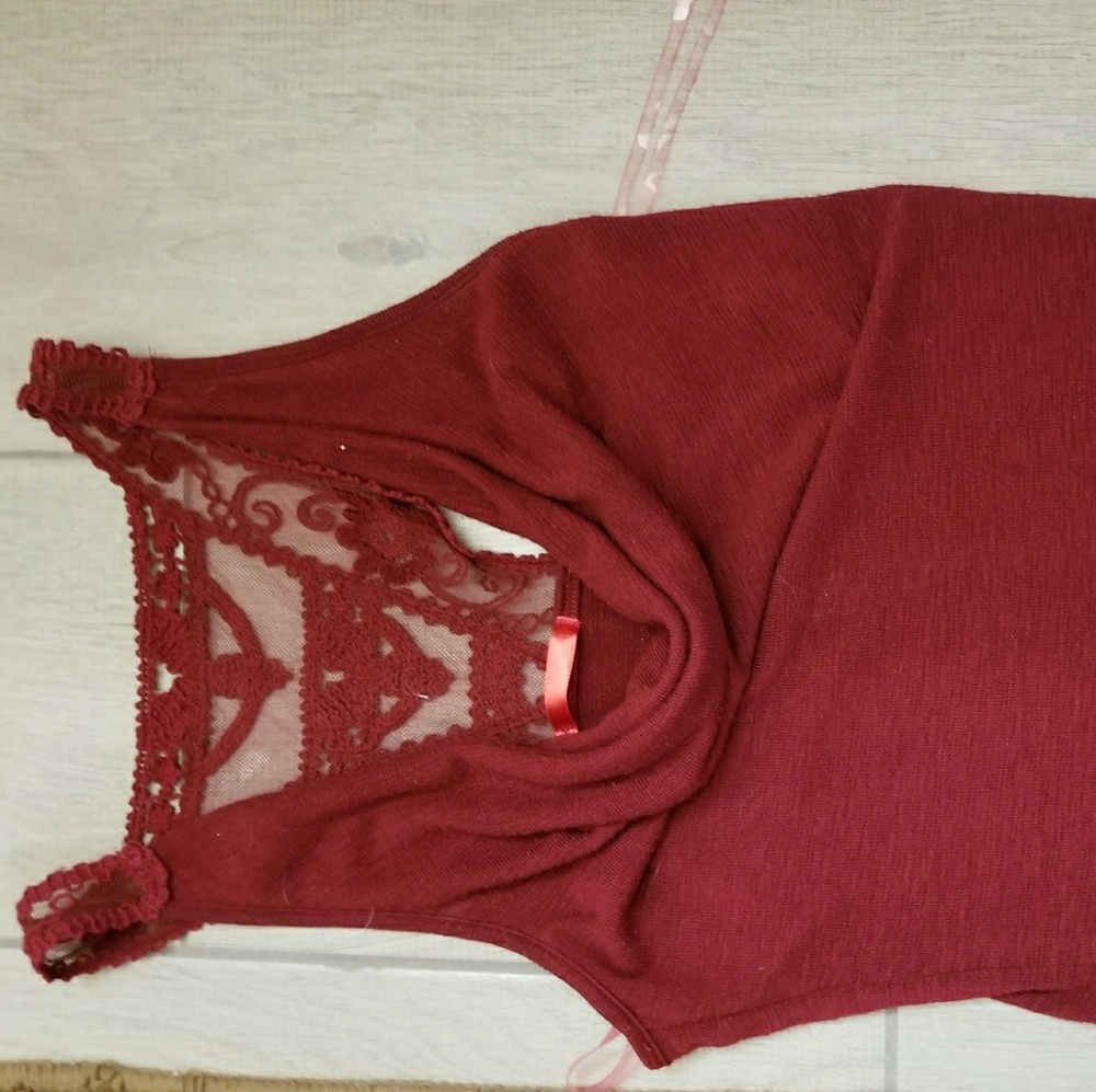 Cranberry razor back tank